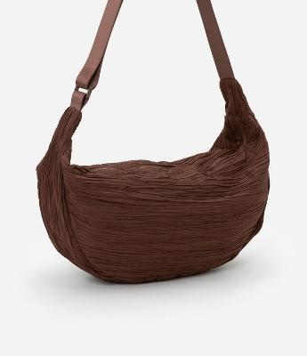 Bolsa Hobo Média com Alça Transversal Regulável