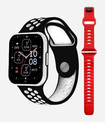 Kit Relógio Champion Smartwatch com Pulseira em Silicone e Caixa em Policarbonato CH50033T