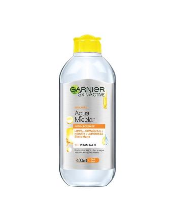 Água Micelar Garnier SkinActive Antioleosidade Vitamina C, 400ml