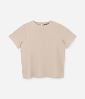 Blusa com Detalhe de Gota e Botão nas Costas Curve & Plus Size