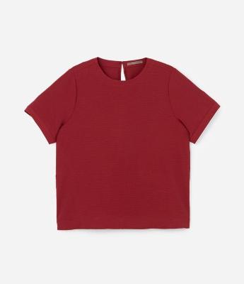 Blusa com Detalhe de Gota e Botão nas Costas Curve & Plus Size