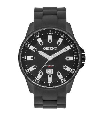 Relógio Orient Analógico com Pulseira em Silicone e Caixa em Aço 