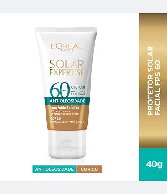 Protetor Solar Facial Expertise Antioleosidade FPS60 40G: 3.0 Media