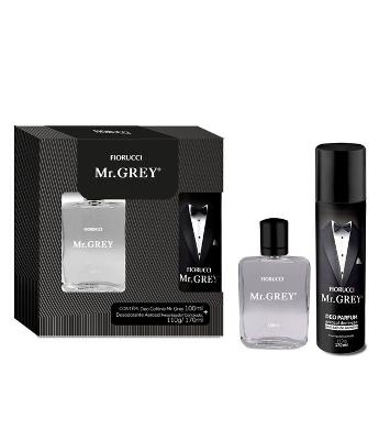 KIT: Colonia Fiorucci Mr Grey 100ml + Desodorante 170ml