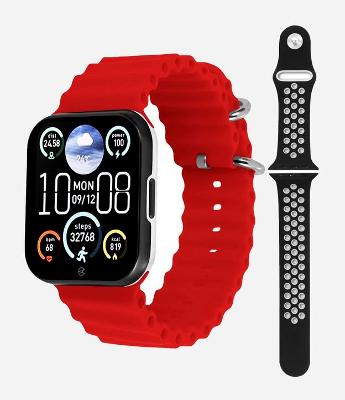 Kit Relógio Champion Smartwatch com Pulseira em Silicone e Caixa em Policarbonato CH50033D