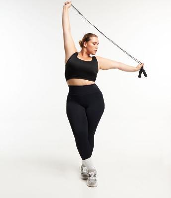 Calça Legging Esportiva em Ribana Curve & Plus Size
