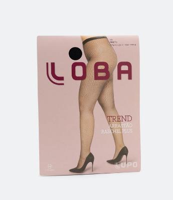 Meia Calça Arrastão em Microfibra Loba Curve & Plus Size