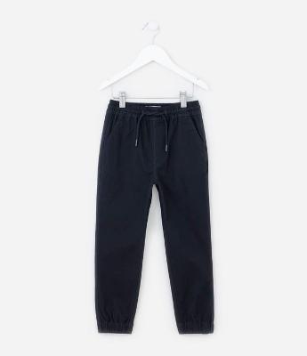 Calça Jogger Infantil em Sarja - Tam 5 a 14 anos