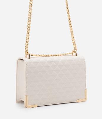 Bolsa Shoulder Pequena com Alça em Corrente