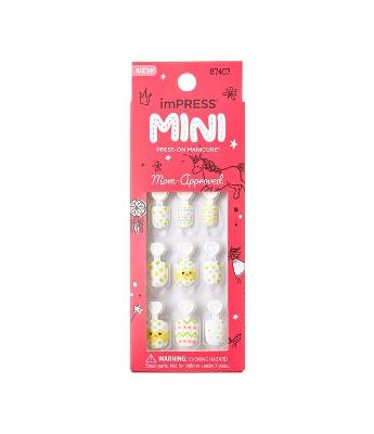Unhas Autocolantes Infantil Impress Mini Eggcelent Day