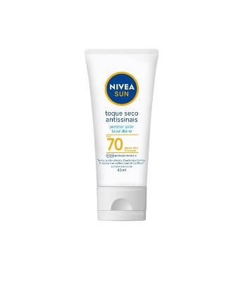 Protetor Solar Facial Toque Seco Antissinais FPS70 Nivea Sun