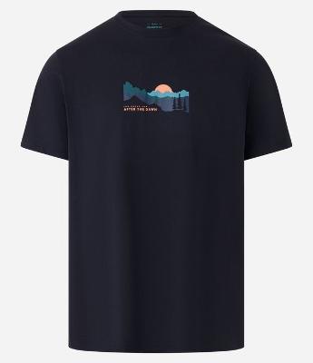 Camiseta Comfort em Algodão Peruano e Estampa Montanha