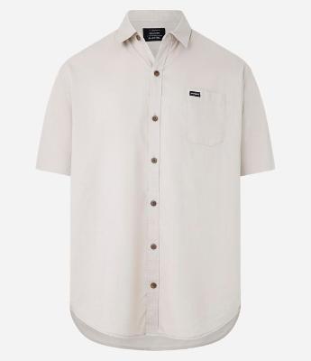 Camisa Relaxed em Cânhamo com Bolso