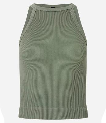 Blusa Básica com Decote Halter com Textura e Sem Costura