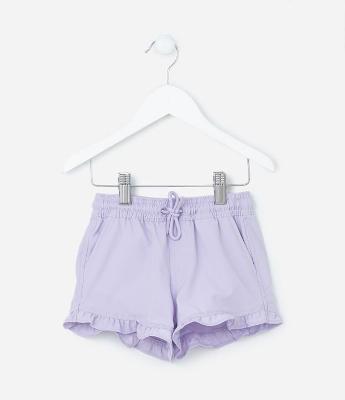 Short Infantil em Microfibra com Babadinho - Tam 1 a 5 Anos