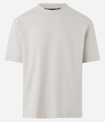 Camiseta Boxy em Suedine com Gola Larga