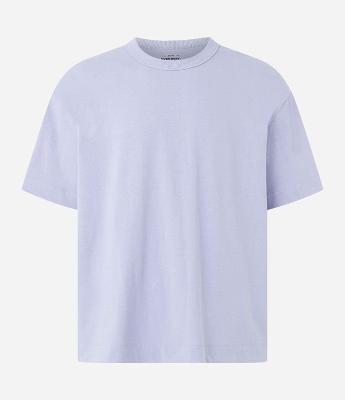 Camiseta Boxy em Algodão com Manga Curta