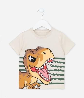 Camiseta Infantil com Estampa do Jurassic World - Tam 1 a 5 anos