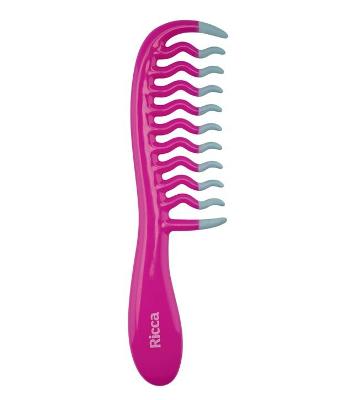 Pente de Cabelo Cachos e Ondas Pink