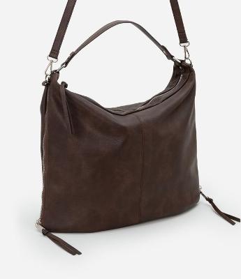 Bolsa Hobo Grande Desestruturada com Alças Duplas