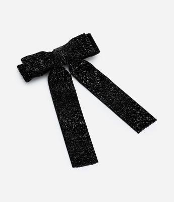 Presilha de Cabelo Infantil Modelo Laço com Glitter - Tam U