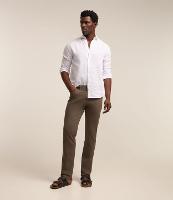 Calça em Sarja com Cós Elastano - 1