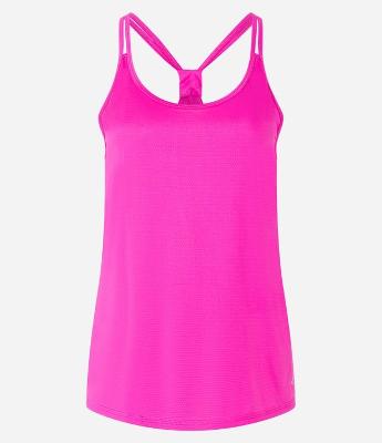Blusa Regata Esportiva em Microfibra com Alças Duplas