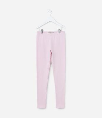 Calça Legging Infantil em Cotton com Brilhinhos - Tam 5 a 14 Anos