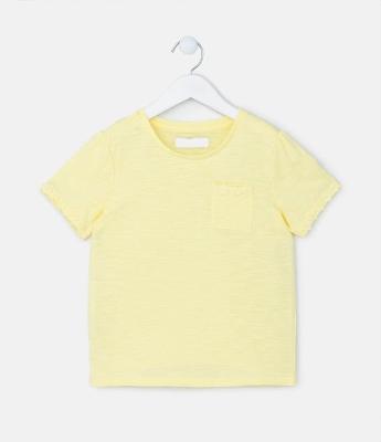 Blusa Infantil com Bolsinho e Bordado Broderie - Tam 1 a 5 Anos