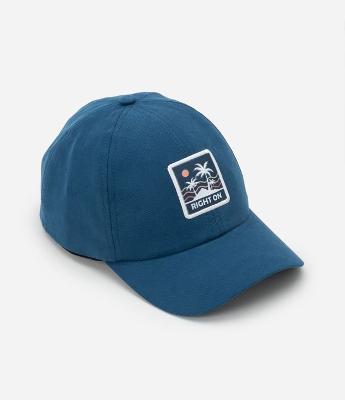 Boné Infantil em Sarja com Patch de Coqueiro - Tam U