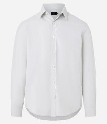 Camisa em Tricoline com Padronagem Xadrez Grid