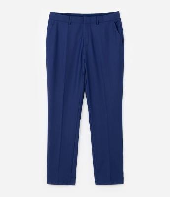 Calça Social em Tricoline com Cós Passante