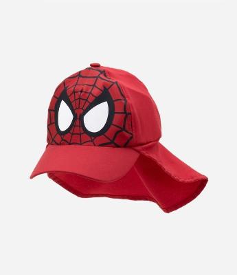 Boné Infantil com Proteção na Nuca e Estampa Homem Aranha - Tam U