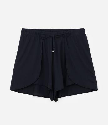 Saída de Praia Short Runner em Crepe Curve & Plus Size