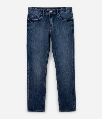 Calça Jeans com Elastano e Lavagem Frontal