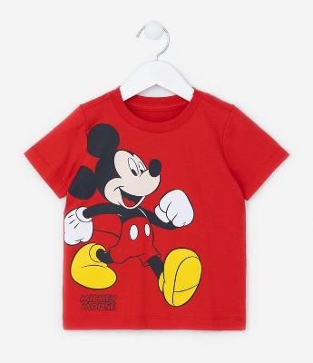 Camiseta Infantil com Estampa do Mickey - Tam 1 a 5 Anos