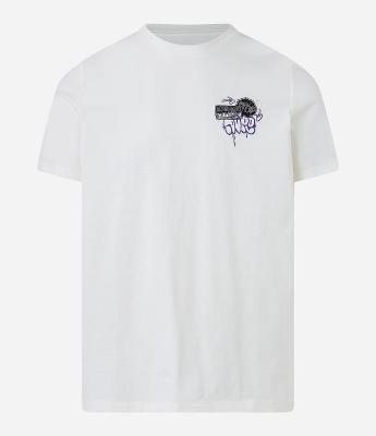 Camiseta Regular em Algodão com Estampa de Capivara Skatista