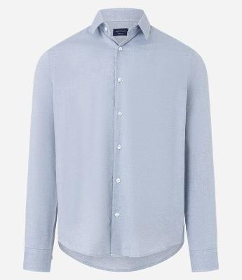 Camisa Regular Básica em Algodão Oxford