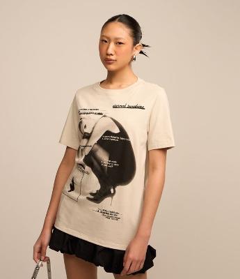Camiseta em Algodão com Estampa Ariana Grande