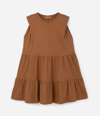 Vestido Muscle Tee em Algodão com Babados Curve & Plus Size