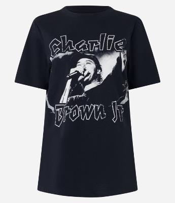 Camiseta Alongada em Algodão com Estampa Charlie Brown Jr