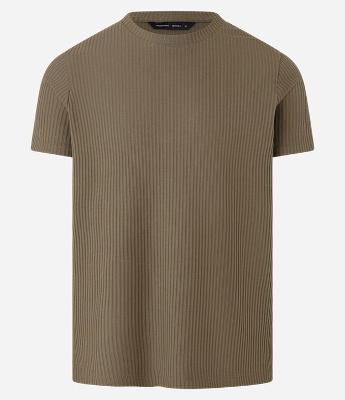 Camiseta em Ribana com Textura Aveludada
