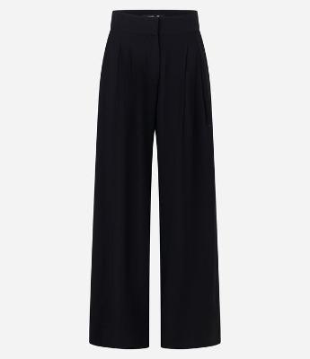Calça Alfaiatada WIde Leg Cintura Alta com Pregas