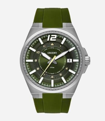 Relógio Orient Analógico com Pulseira em Silicone e Caixa em Aço