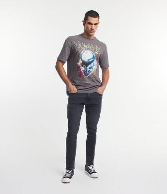 Calça Skinny em Jeans com Elastano Estonada