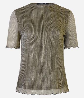 Blusa com Fio Metalizado e Frufrus