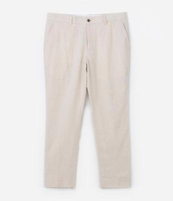 Calça em Viscolinho com Cós com Passante