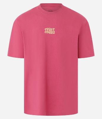 Camiseta Relaxed em Algodão com Estampa Lettering