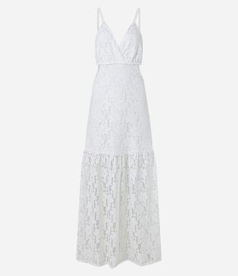 Vestido New Midi em Renda com Alças de Corda e Amarração