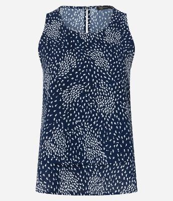 Blusa sem Manga em Airflow com Estampa de Mini Flores